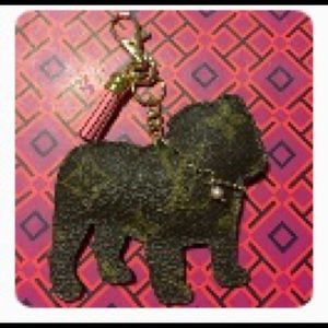 LV bulldog keychain